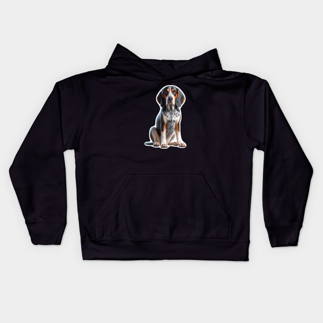 American English Coonhound Kids Hoodie by millersye